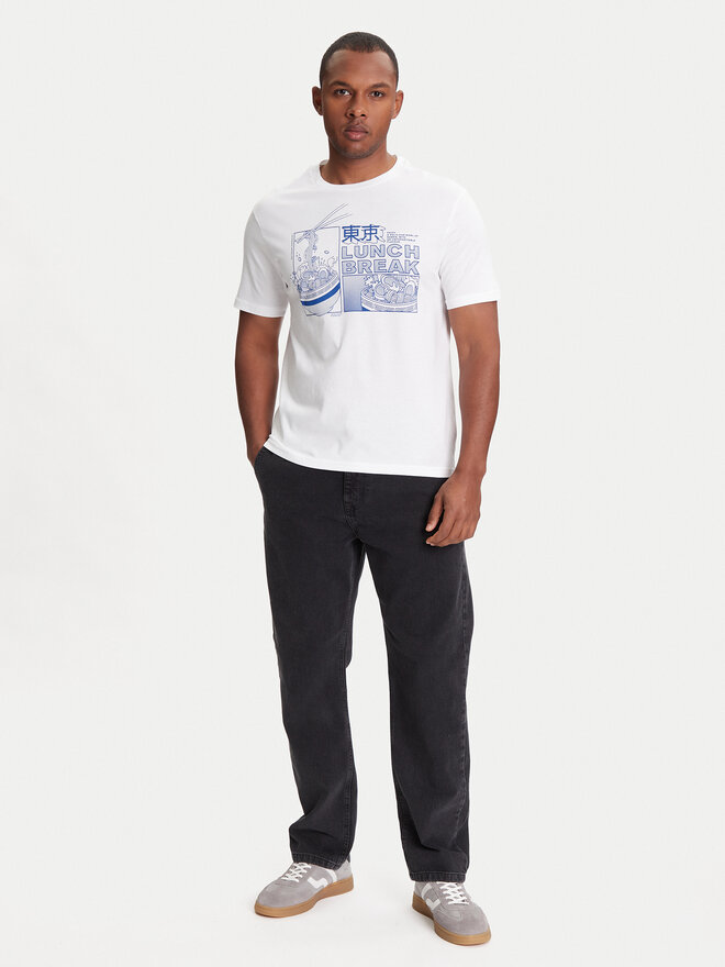 United Colors Of Benetton United Colors Of Benetton Marškinėliai 3I1XU10A4 Balta Relaxed Fit
