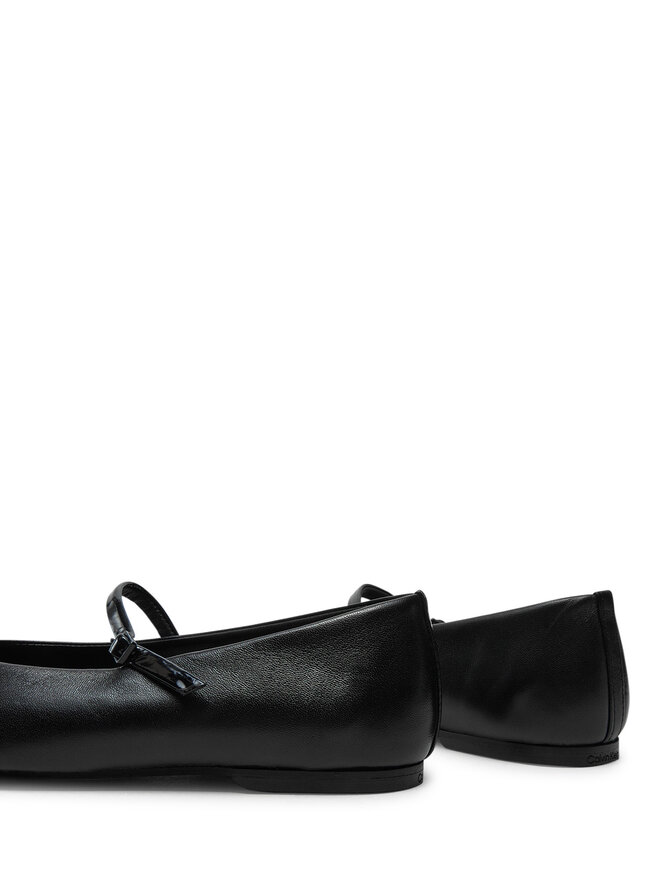 Calvin Klein Baleriny Calvin Klein Mary Jane Ballerina - Lth HW0HW02307 Czarny