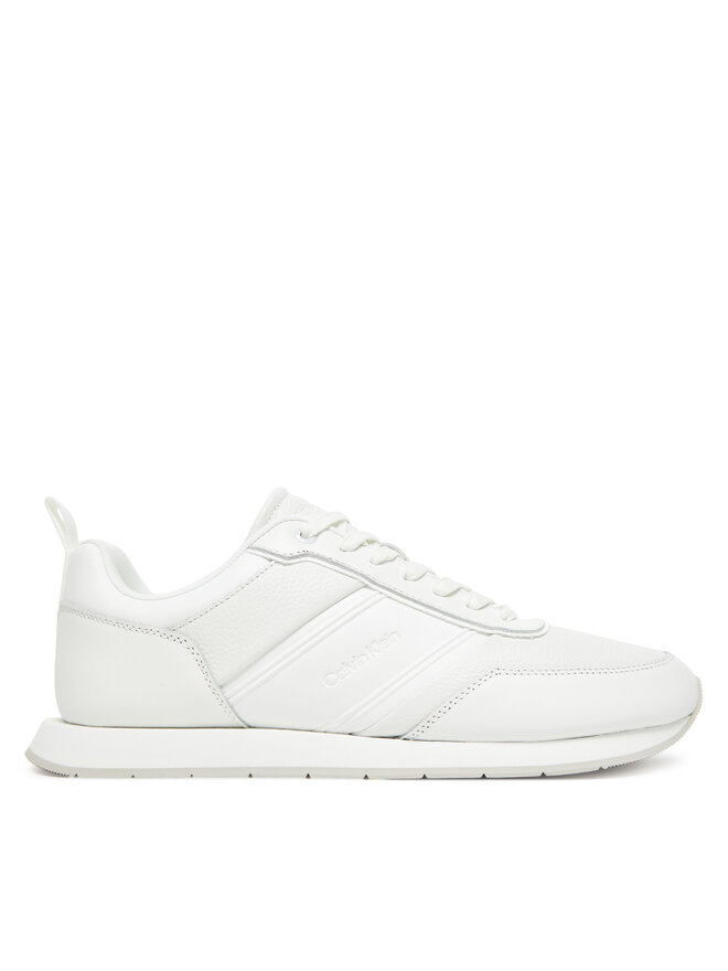 Calvin Klein Sneakersy Calvin Klein Low Prof Runn Laceup Tape HM0HM01897 Bílá