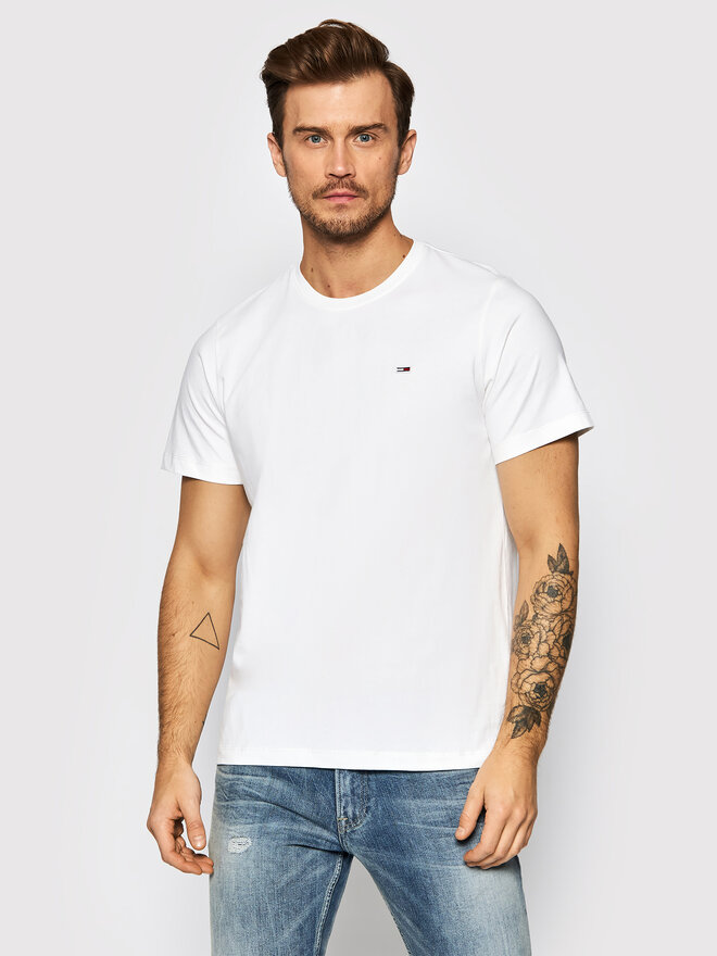 Tommy Jeans Tommy Jeans T-Shirt Classic DM0DM09598 Λευκό Regular Fit