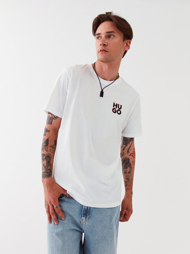 HUGO Hugo 2er-Set T-Shirts 50492550 Weiß Regular Fit