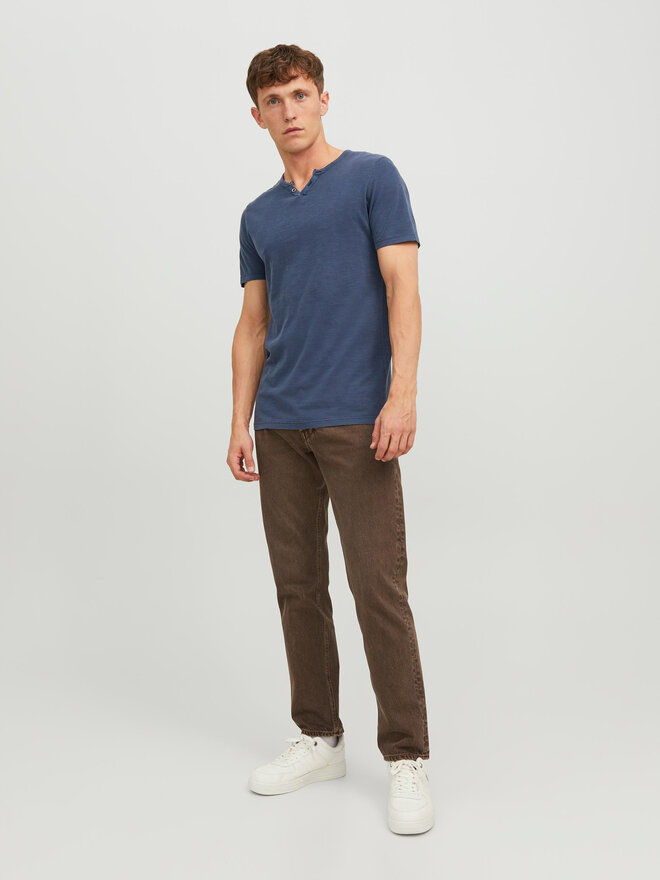 Jack&Jones Jack&Jones Marškinėliai Split 12164972 Tamsiai mėlyna Standard Fit