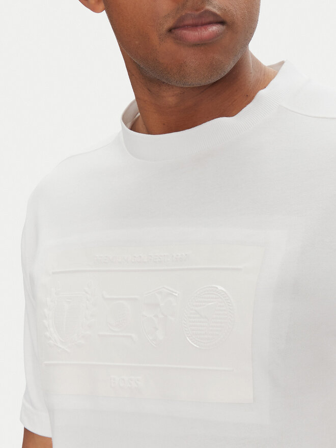 BOSS BOSS Camiseta 50538112 Blanco Regular Fit