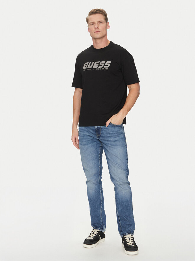 Guess Guess Camiseta Z5RI10 I3Z14 Negro Regular Fit