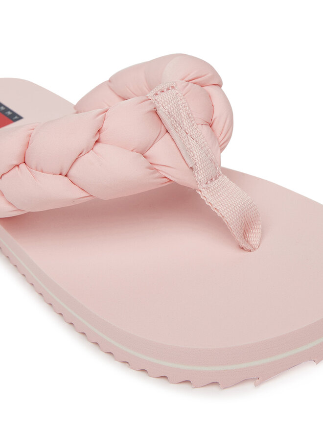 Tommy Jeans Джапанки Tommy Jeans Braided Thong Beach Sandal EN0EN02877 Розов