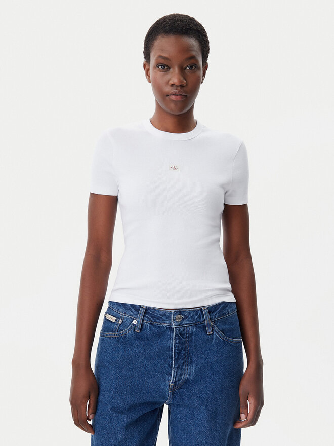 Calvin Klein Jeans Calvin Klein Jeans Camiseta J20J225245 Blanco Slim Fit
