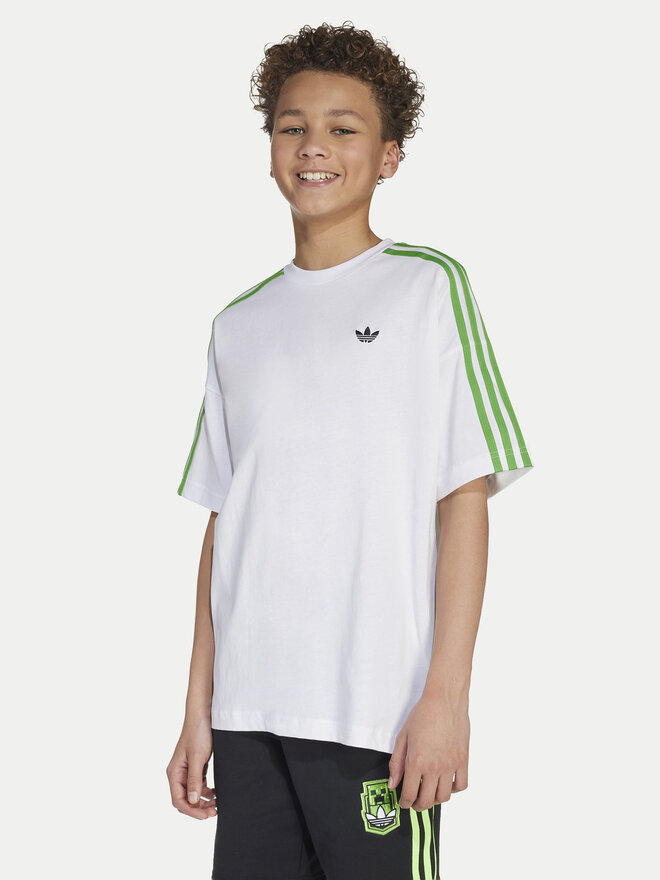 adidas adidas T-Shirt Minecraft JW7750 Weiß Loose Fit