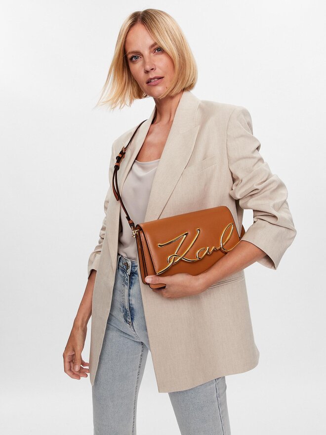 KARL LAGERFELD Kabelka KARL LAGERFELD 225W3040 Hnědá