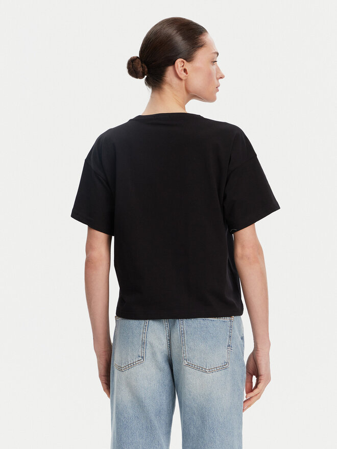Gaudi Gaudi Футболка 511BD64030 Чорний Regular Fit