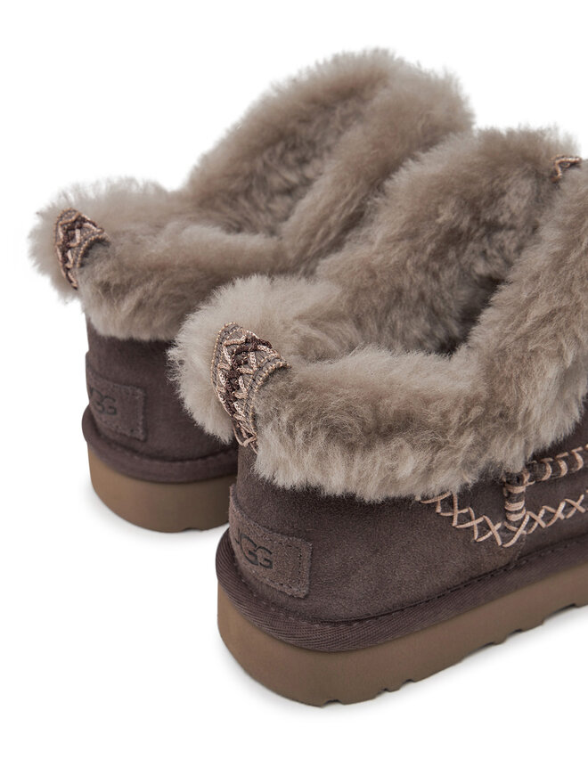 Ugg Μπότες Χιονιού Ugg W Classic Ultra Mini Alpine 1158224 Γκρι