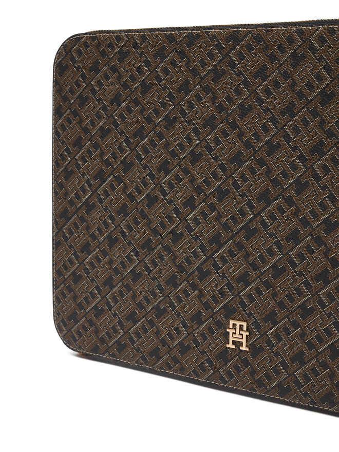 Tommy Hilfiger Notebook-Etui Tommy Hilfiger Th Icon Laptop Case Mono Print AW0AW18929 Schwarz