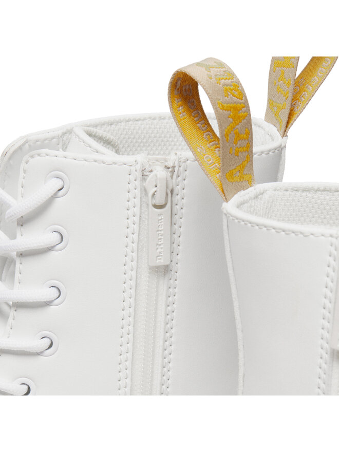 Dr. Martens Bocanci Dr. Martens Vegan Jadon II Mono Alb