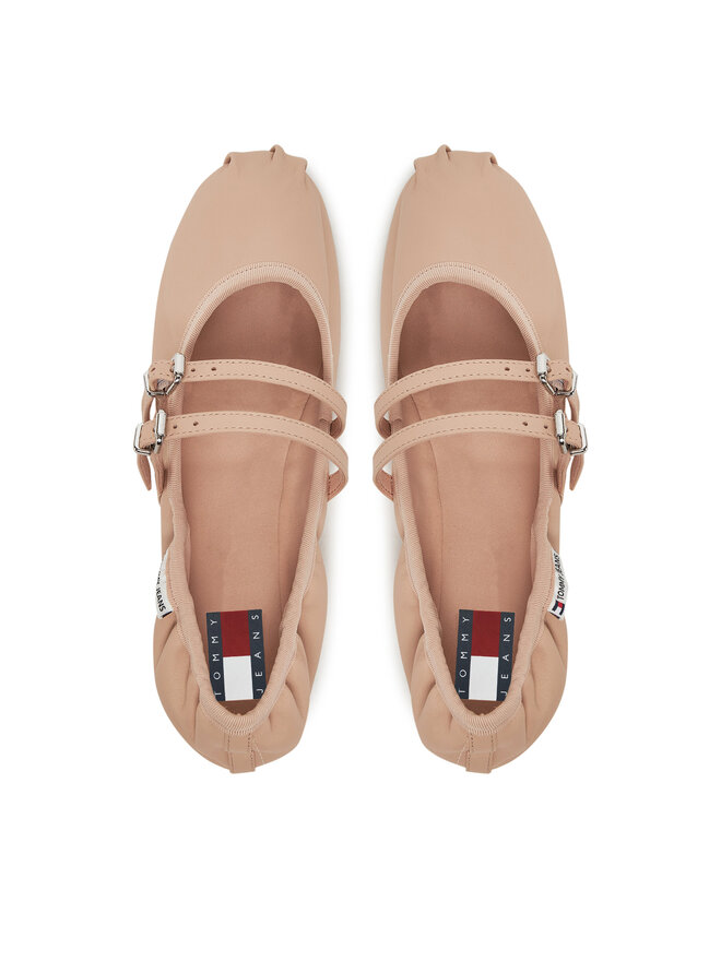 Tommy Jeans Балетки Tommy Jeans Ballerina EN0EN02720 Рожевий