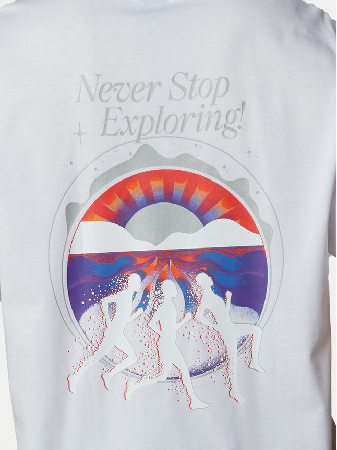 The North Face The North Face Camiseta Unisex SS Never Stop NF0A8C3A Blanco Relaxed Fit