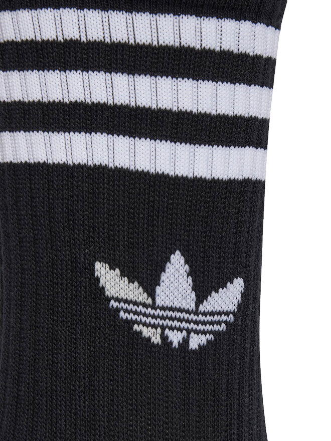 adidas 6 pares de calcetines altos unisex adidas 3-Stripes JV7411 Negro
