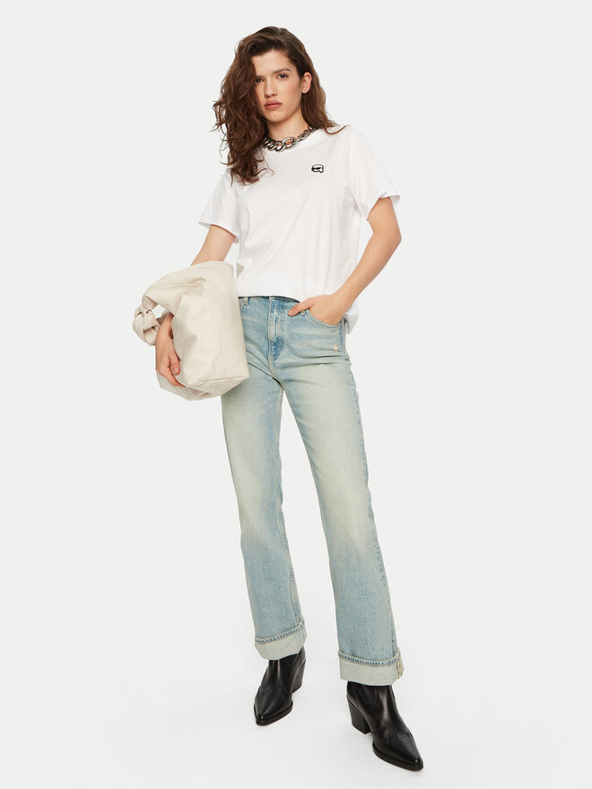 KARL LAGERFELD KARL LAGERFELD T-Shirt A1W17025 Λευκό Relaxed Fit