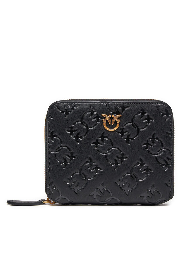 PINKO Mały Portfel Damski Pinko Taylor Zip Around AI 24-25 PCPL 100249 A1YB Czarny