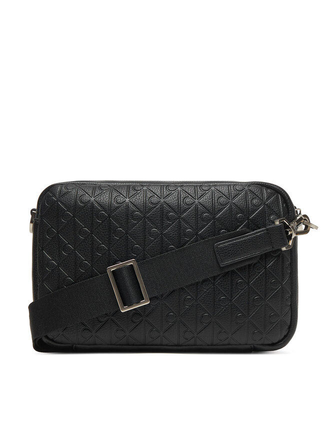 Calvin Klein Мъжка чантичка Calvin Klein Emblem Emboss Camera Bag LV04D3203G Черен