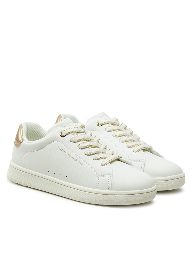 Tommy Hilfiger Сникърси Tommy Hilfiger Low Cut Lace-Up Sneaker T3A9-33736-1355 M Бял