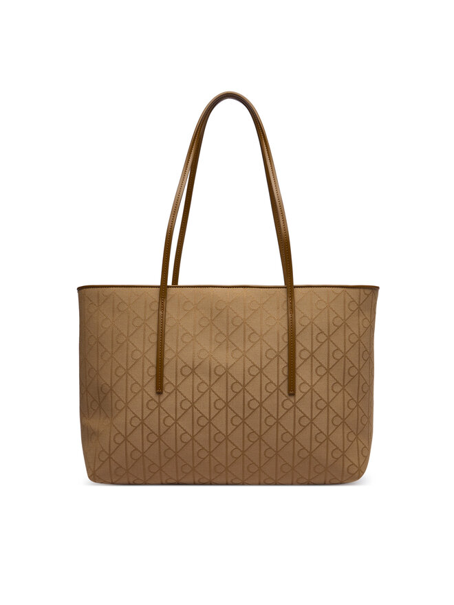 Calvin Klein Handtasche Calvin Klein Emblem Aop Jacquard LV04F3750G Khakifarben