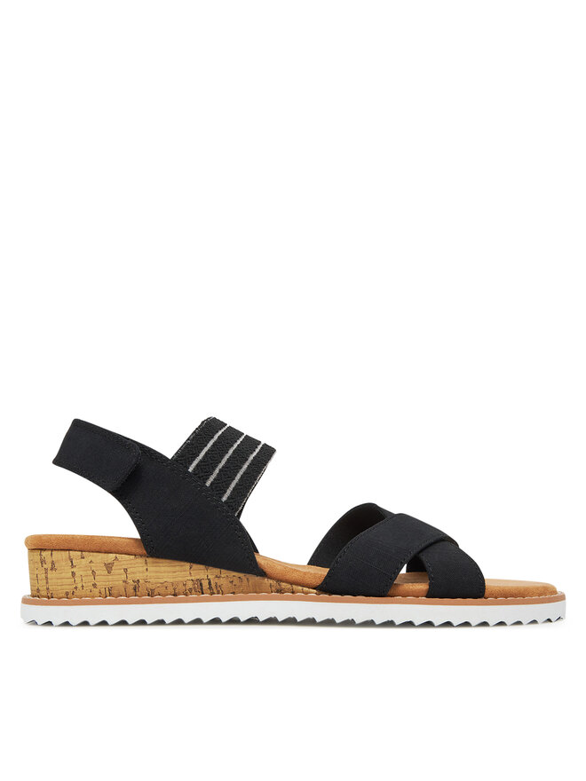 Skechers Sandalias Skechers BOBS Desert Kiss-Shore Enough 114130/BLK Negro