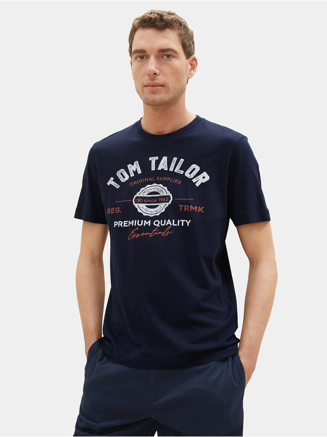 Tom Tailor Tom Tailor Póló 1037735 Sötétkék Regular Fit