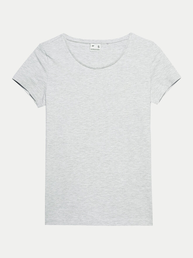 4F 4F Футболка 4FWSS24TTSHF1161 Сірий Slim Fit