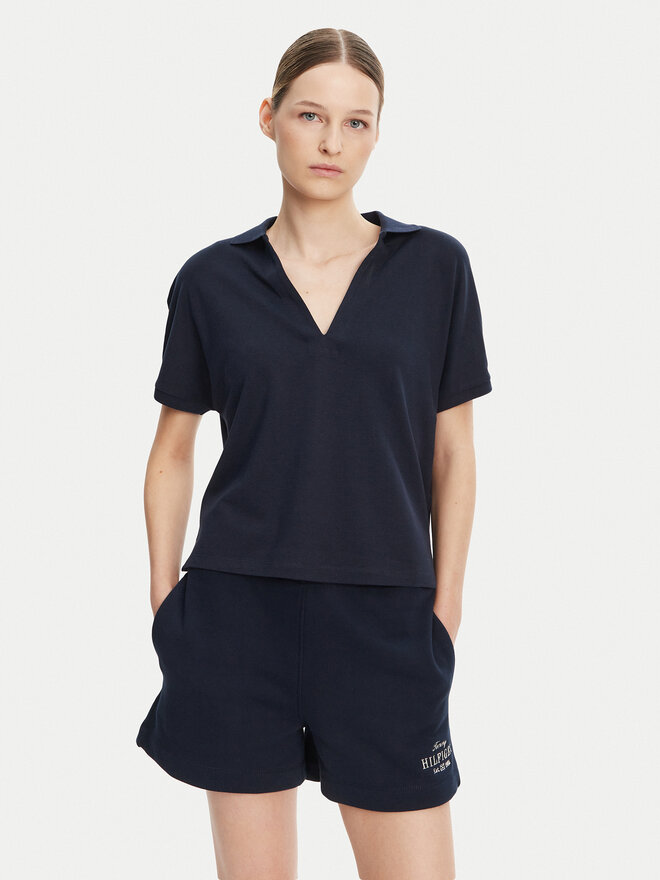 Tommy Hilfiger Tommy Hilfiger Polo marškinėliai WW0WW44512 Tamsiai mėlyna Relaxed Fit