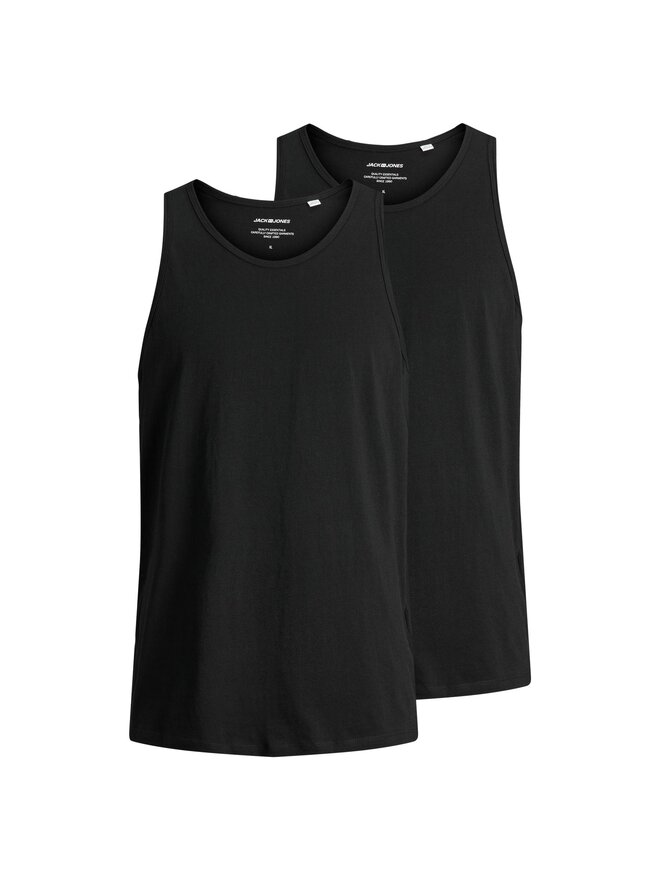 Jack&Jones Jack&Jones 2 db-os trikó szett Basic 12133910 Fekete Regular Fit