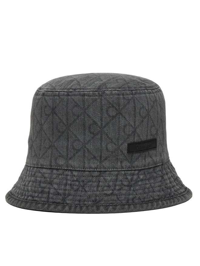 Calvin Klein Hut Calvin Klein Denim Emblem Burnout Bucket LV04F5043G Grau