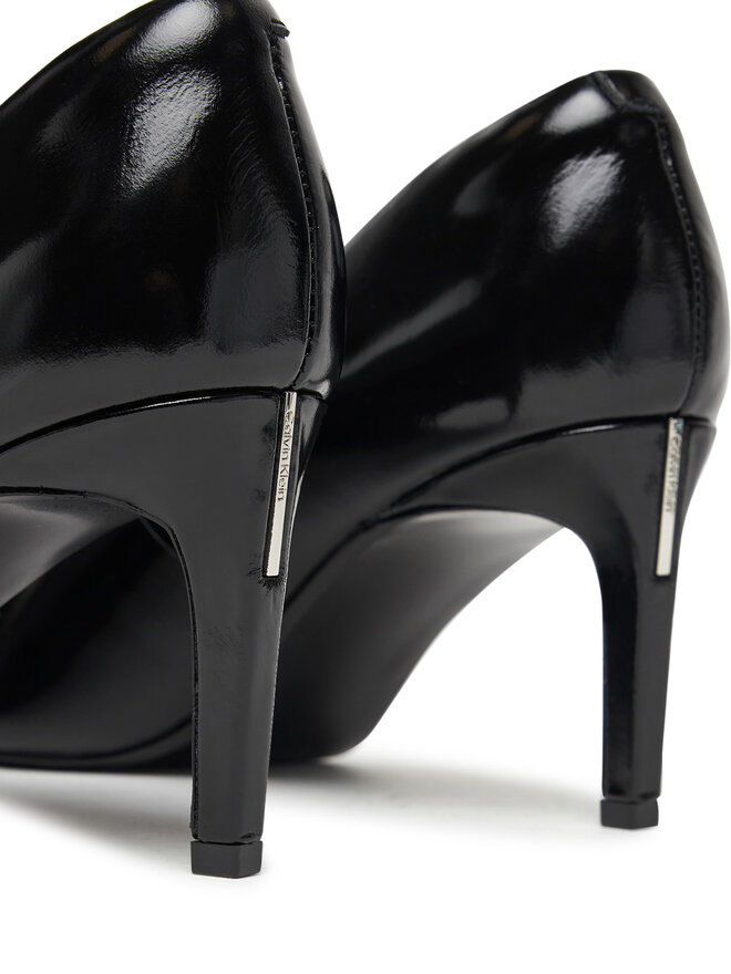 Calvin Klein Augstpapēžu kurpes Calvin Klein Ess Stiletto 70 Shiny Lth HW0HW02828 Melns