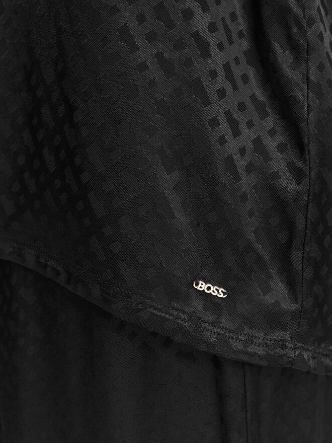 BOSS BOSS Pyjamahemd 50570996 Schwarz Relaxed Fit