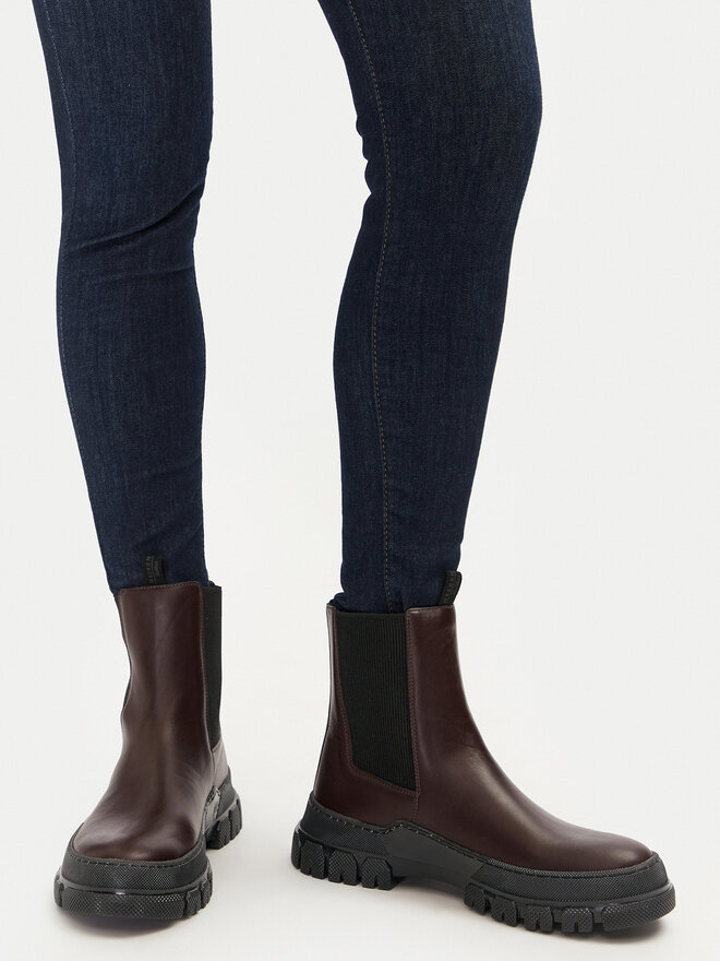Weekend Max Mara Боти тип челси Weekend Max Mara Ellisse 2425796035600 Кафяв