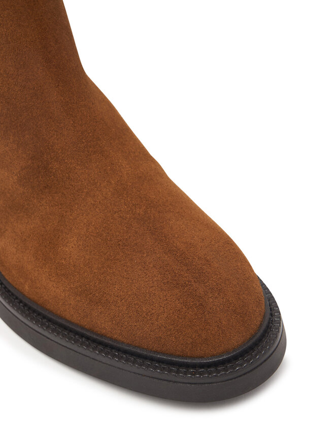 Tommy Hilfiger Klassische Stiefeletten Tommy Hilfiger Corporate Casual Suede Chelsea FM0FM05952 Braun