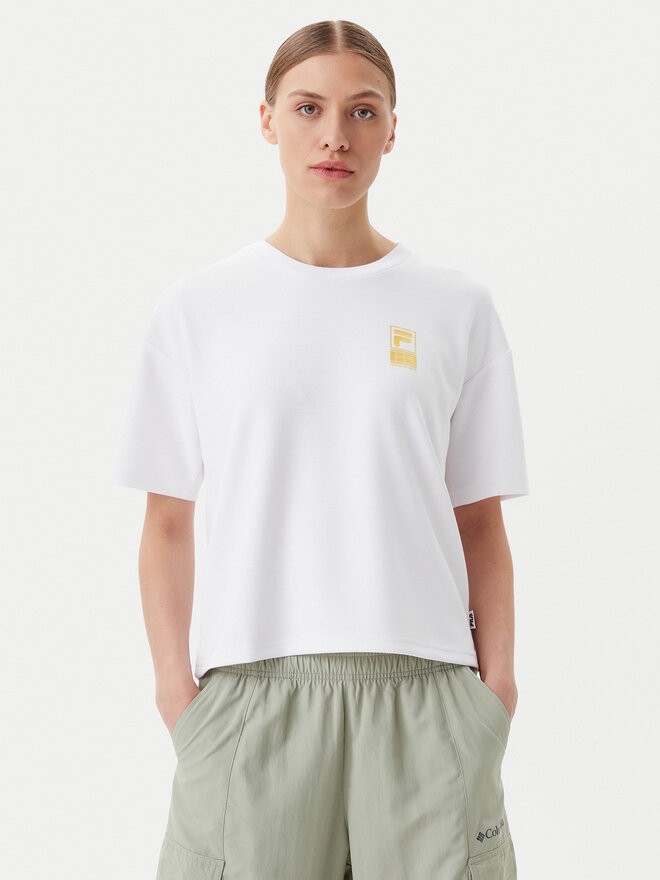 Fila Fila T-Shirt Lisakovsk FAW1044 Weiß Loose Fit