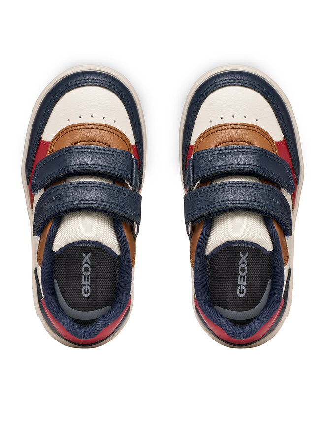 Geox Sneakers Geox B Eclyper Boy B555LA 000BC C1M4B Creme