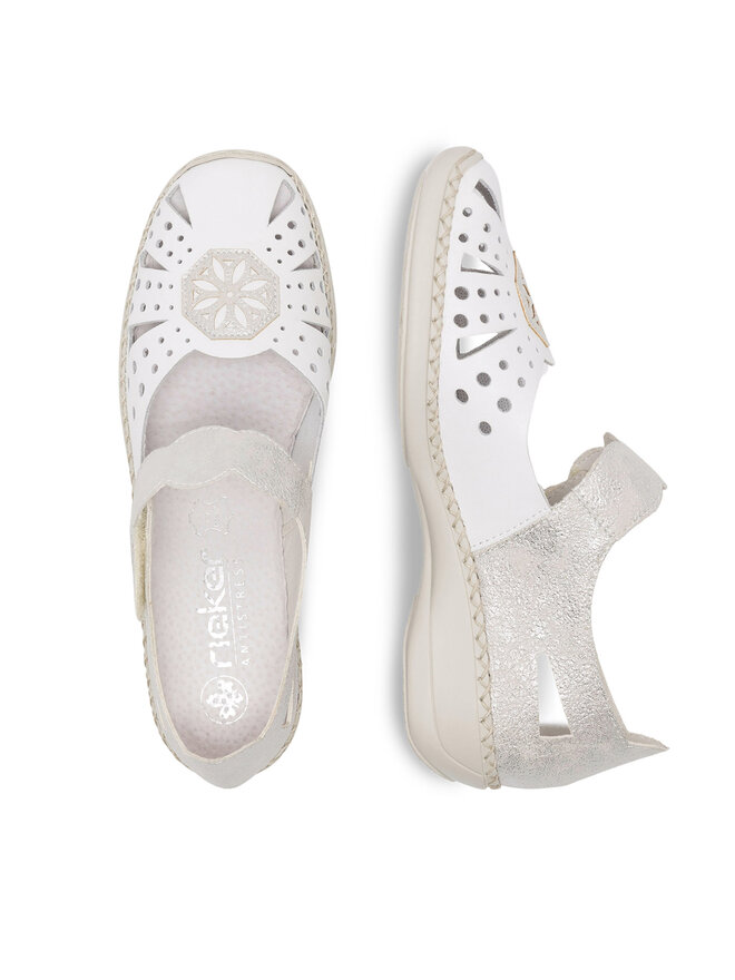 Rieker Halbschuhe Rieker 41368-80 Weiß