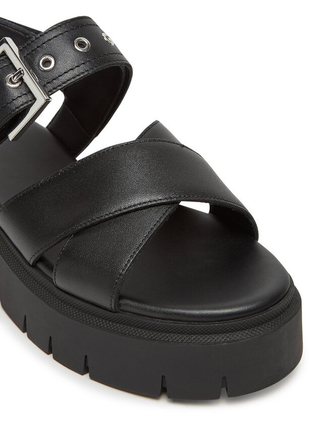 HUGO Szandál HUGO Kris_Sandal_BKNA 50542072 Fekete