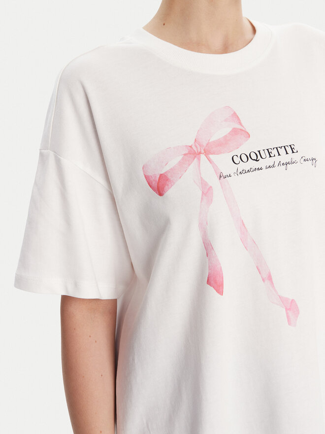 ONLY ONLY Camiseta Vivvi 15346761 Blanco Regular Fit
