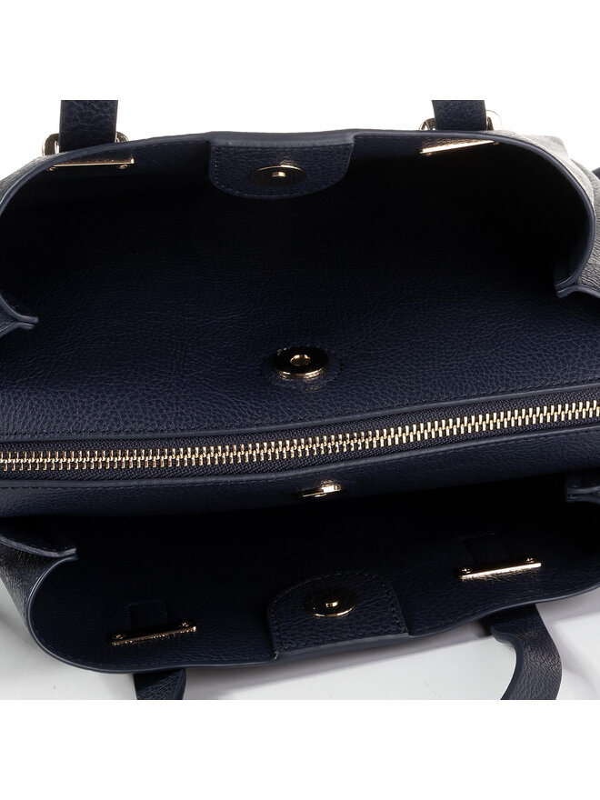 Tommy Hilfiger Handtasche Tommy Hilfiger Th Core Med Satchel Corp AW0AW07507 Dunkelblau