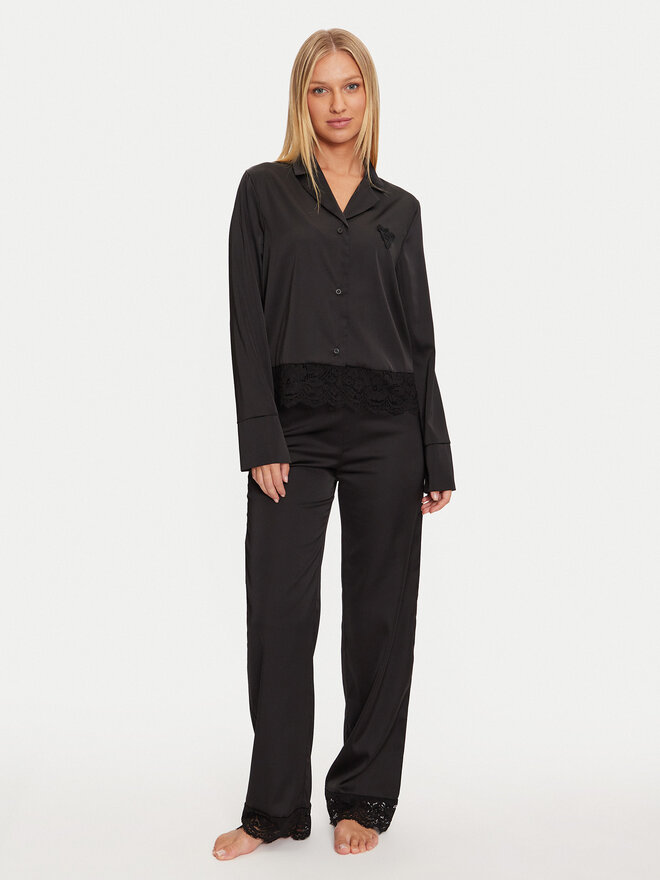 Guess Guess Πιτζάμα O4BX02 WEFC2 Μαύρο Regular Fit