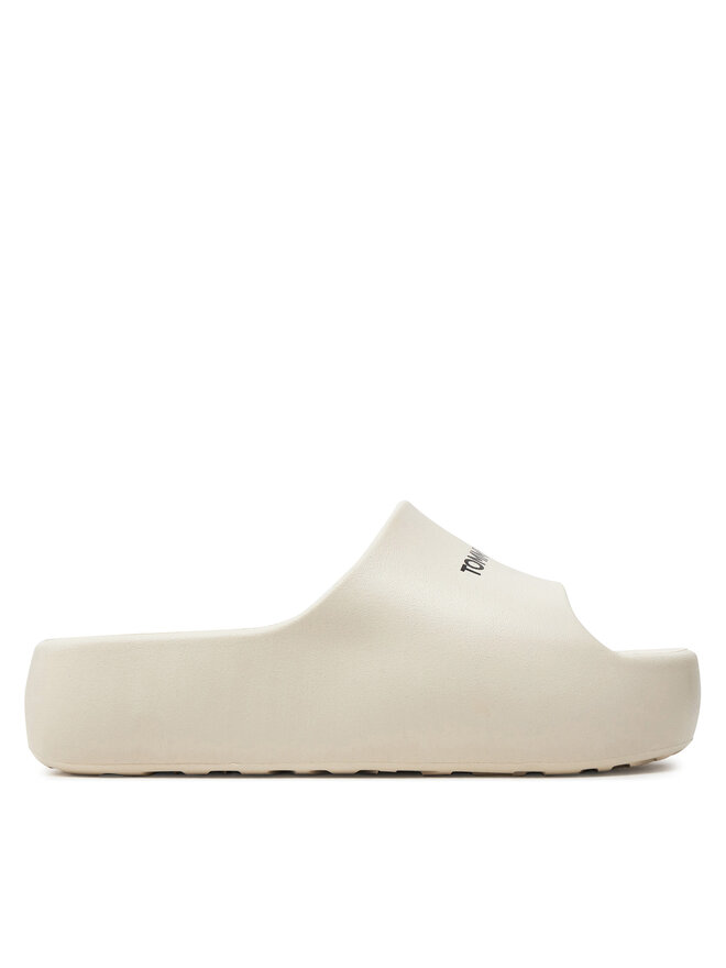 Tommy Jeans Şlapi Tommy Jeans Tjw Chunky Flatform Slide EN0EN02454 Bej