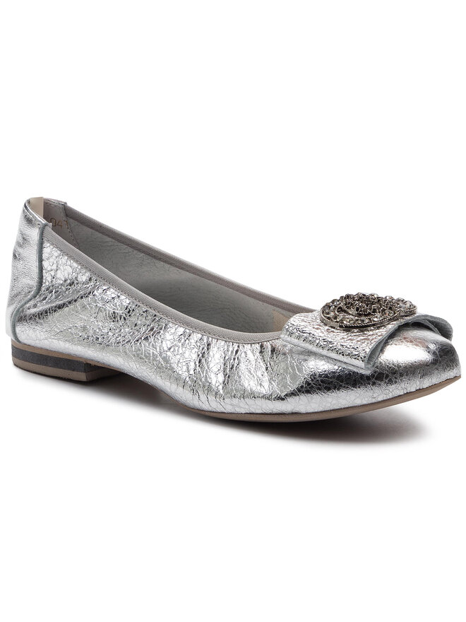 R.Polański Ballerinas R.Polański 0943 Silberfarben