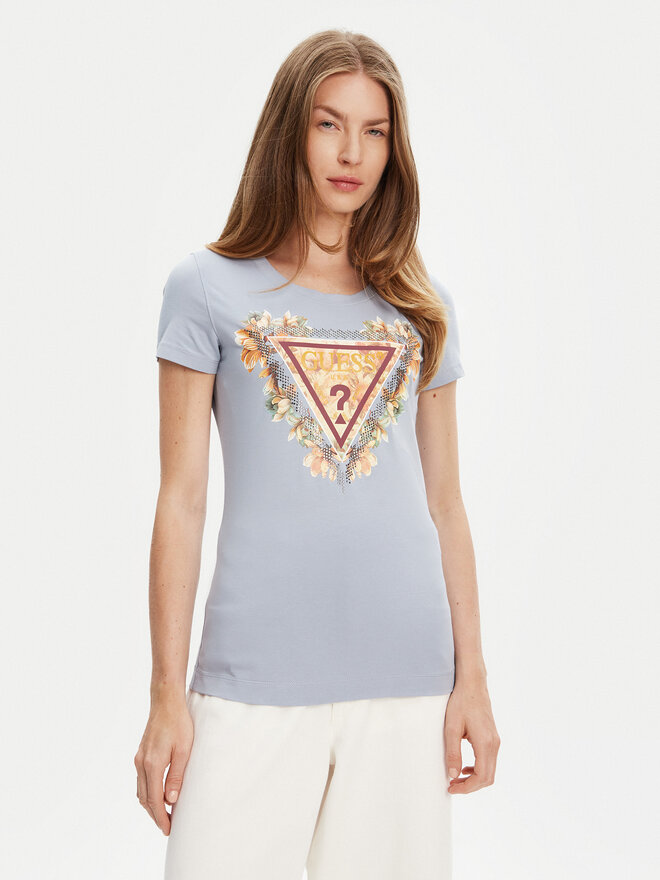 Guess Guess Футболка W5YI08 J1314 Голубий Regular Fit