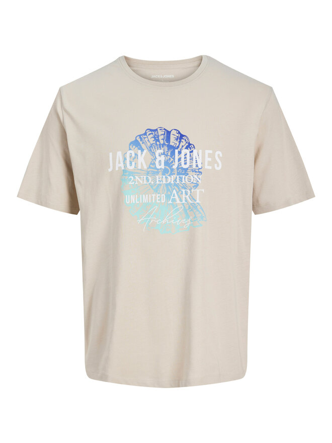 Jack & Jones Jack & Jones Футболка Gradient Print 12288094 Світло-бежевий Regular Fit