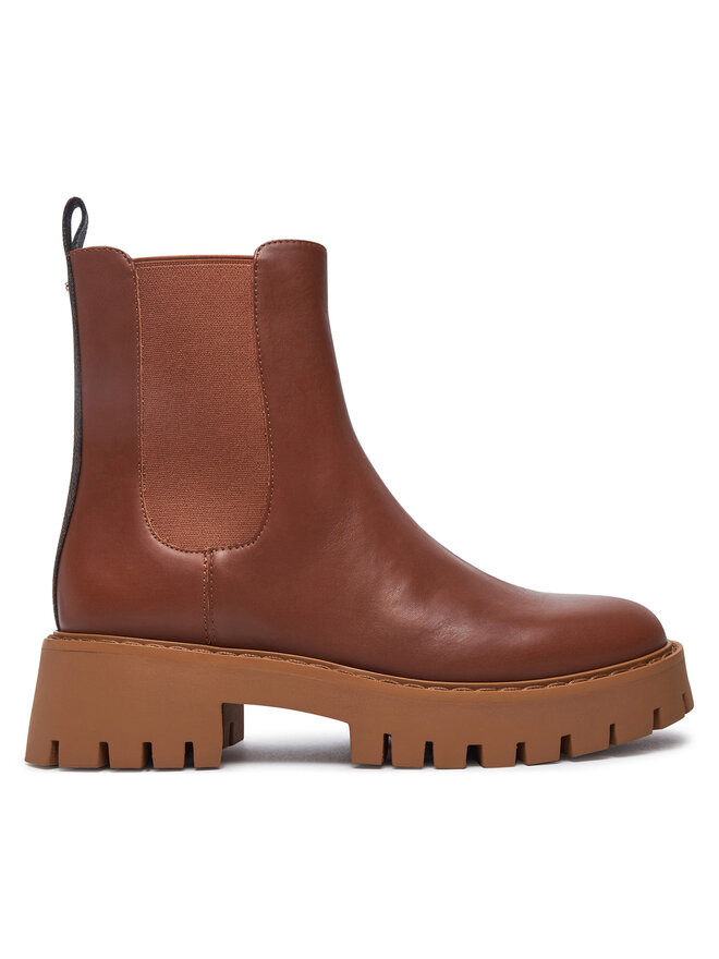 MICHAEL Michael Kors Kotníková obuv s elastickým prvkem MICHAEL Michael Kors Asher 40F4ASFE6L Hnědá