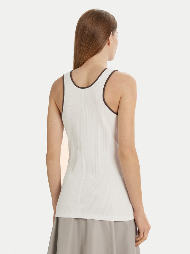 Max Mara Leisure Max Mara Leisure Top Sax 2516941027 Weiß Slim Fit