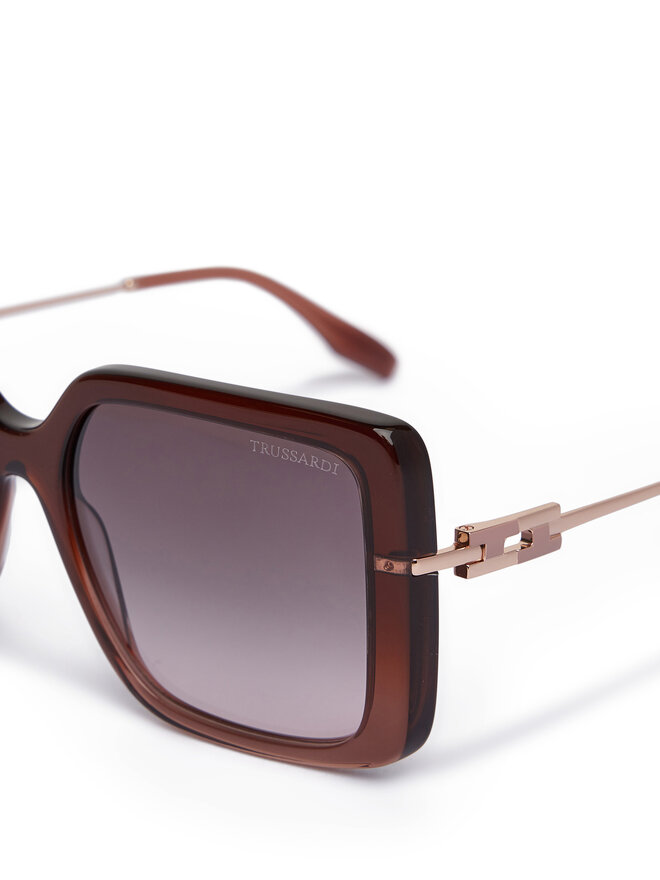 Trussardi Okulary przeciwsłoneczne Trussardi TSW9057 Brązowy