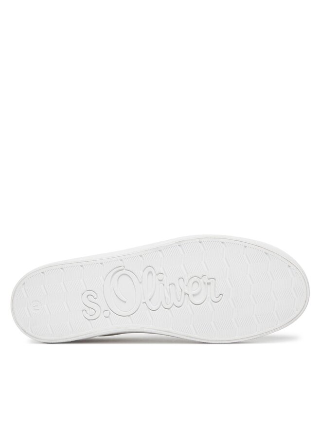 s.Oliver 5 5 23636 28, Scarpe da Ginnastica Donna, Pettine Bianco, 37 EU