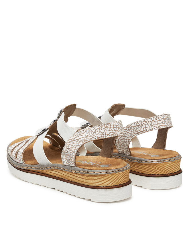 Rieker Sandale Rieker 679L4-80 Alb